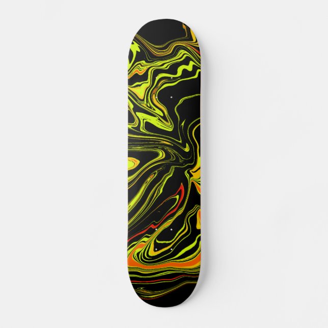  negra con amarillo skateboard (Front)