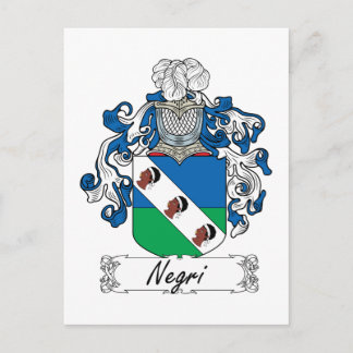 Negri Family Crest Postcard