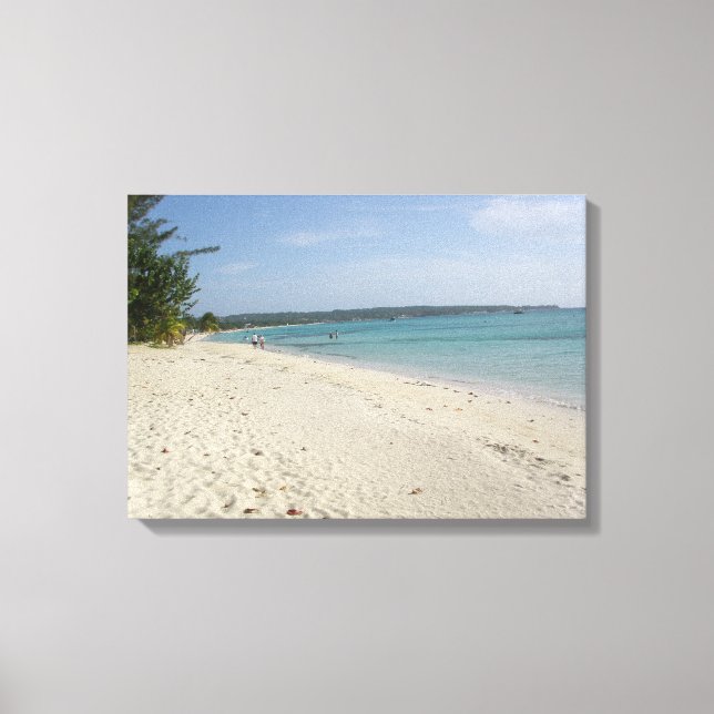 Negril, Jamaica Beach Canvas Print (Front)