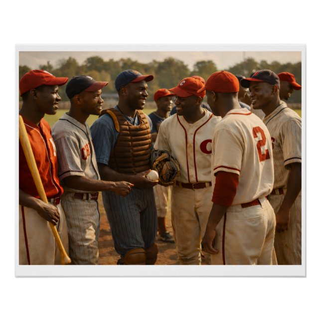 Negro League All Stars Post Game Chat Poster (Front)