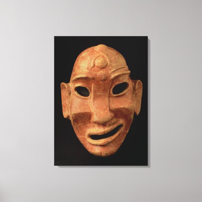 Negroid mask from Carthage, 7th-6th century BC (te Canvas Print (Front)