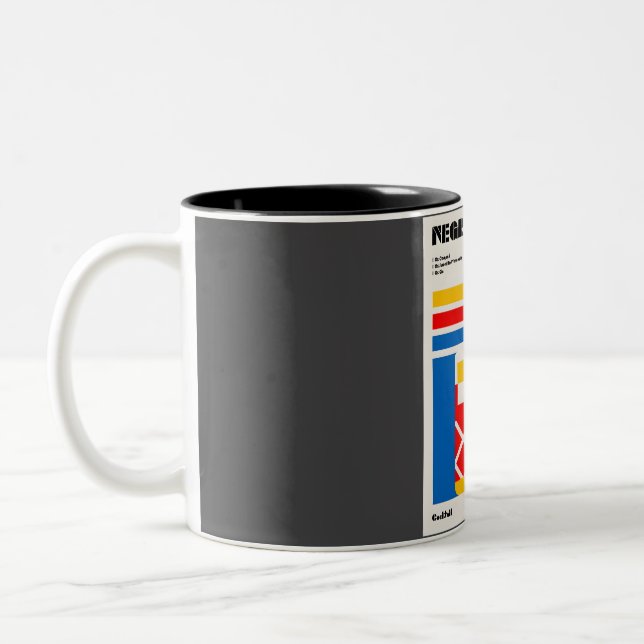 Negroni Cocktail Art  Two-Tone Coffee Mug (Left)