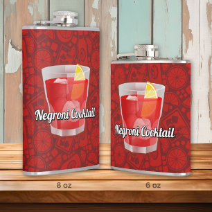 Negroni Cocktail Hip Flask