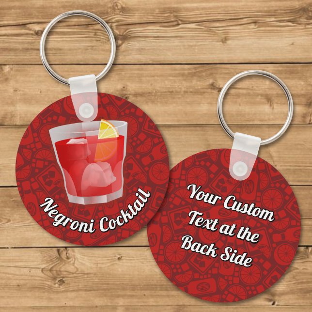 Negroni Cocktail Key Ring (Creator Uploaded)