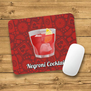 Negroni Cocktail Mouse Pad