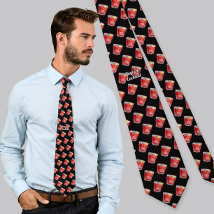 Negroni Cocktail Pattern Tie