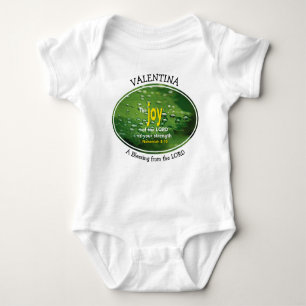 Nehemiah 8:10 JOY OF THE LORD Custom Photo Baby Bodysuit