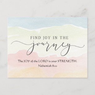 Nehemiah 8:10 Joy of the Lord is you Strength  Postcard