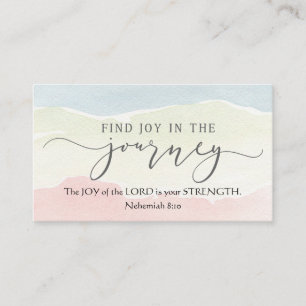 Nehemiah 8:10 Joy of the Lord is your Strength Business Card