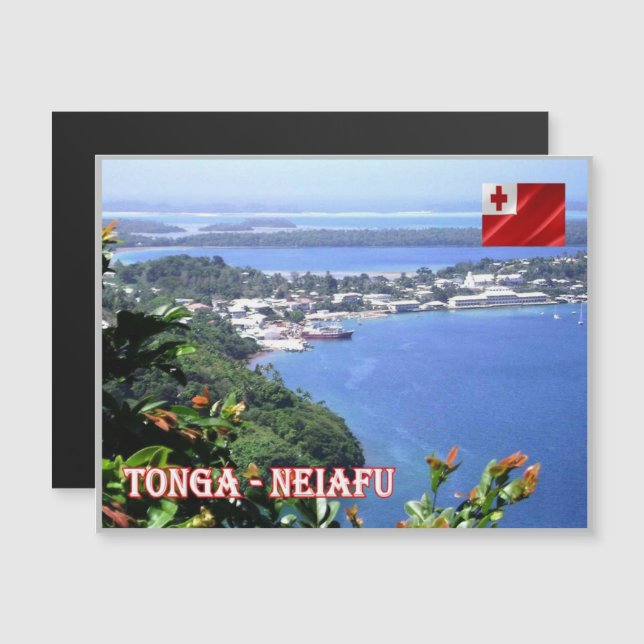 Neiafu - Tonga - Aerial View - (Front/Back)