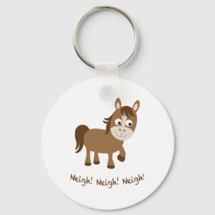 Neigh, Neigh, Neigh! Cute Horse Key Ring