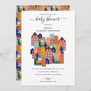 Neighborhood House Baby Shower Invitation