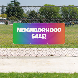 NEIGHBORHOOD SALE! Personalised Banner