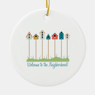 Neighborhood Welcome Ceramic Tree Decoration