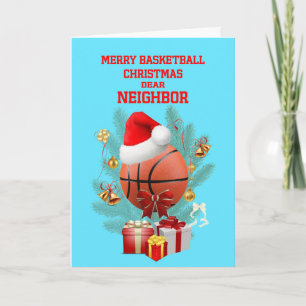 Neighbour Christmas Basketball Holiday Card