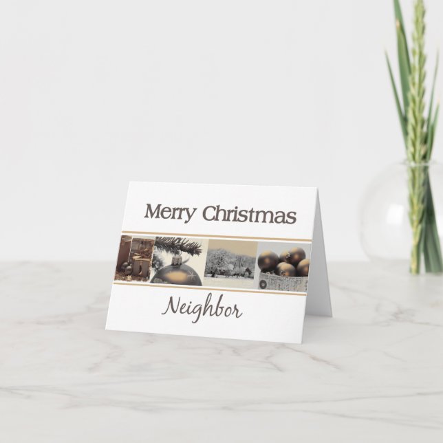 Neighbour Merry Christmas card (Front)
