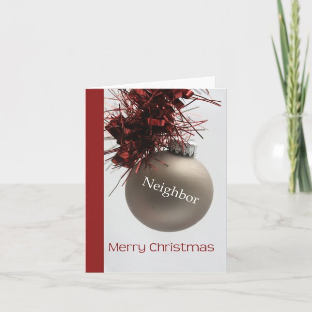 Neighbour Merry Christmas card (Front)