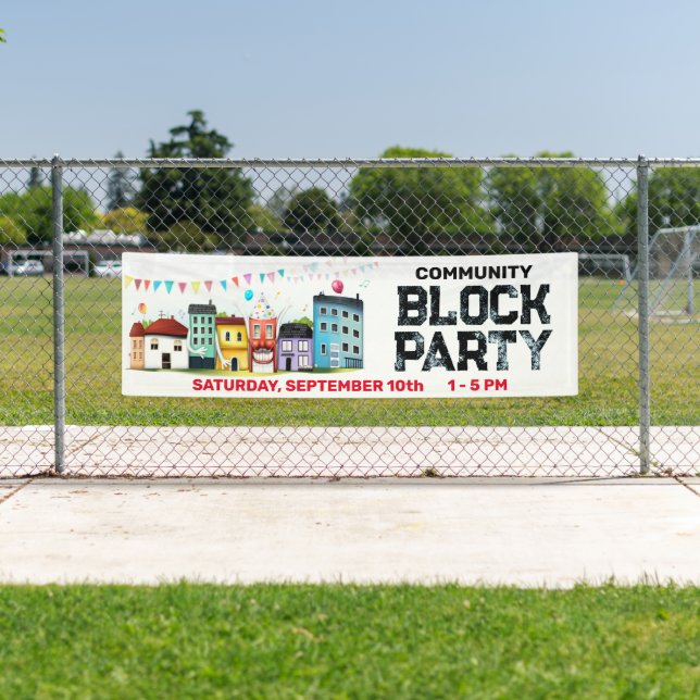 Neighbourhood Block Party Banner (Insitu)