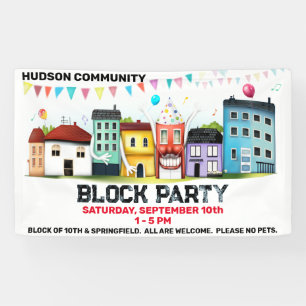 Neighbourhood Block Party Banner