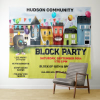 Neighbourhood Block Party Banner Backdrop