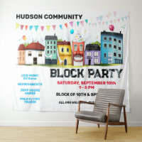 Neighbourhood Block Party Banner Backdrop