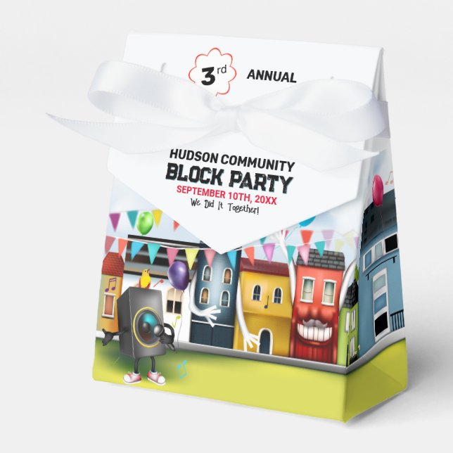Neighbourhood Block Party Favour Box (Front Side)