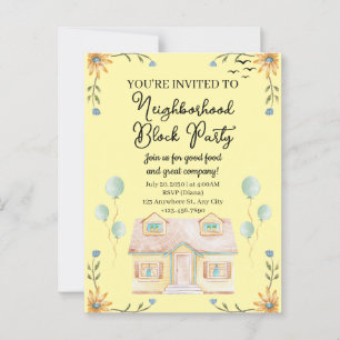Neighbourhood Block Party Postcard
