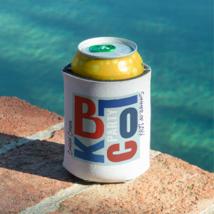 Neighbourhood Block Party   Retro 4th of July Can Cooler