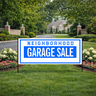 Neighbourhood Garage Sale Banner 2.5' X 6'