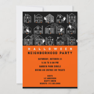 Neighbourhood Halloween Party Invitation