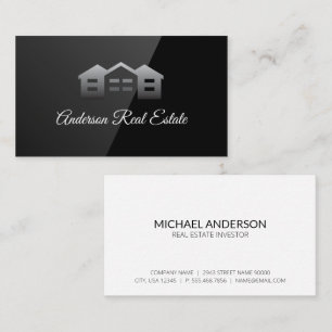 Neighbourhood Logo Black Gloss Business Card