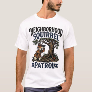 Neighbourhood Squirrel Patrol Detective Dog T-Shirt