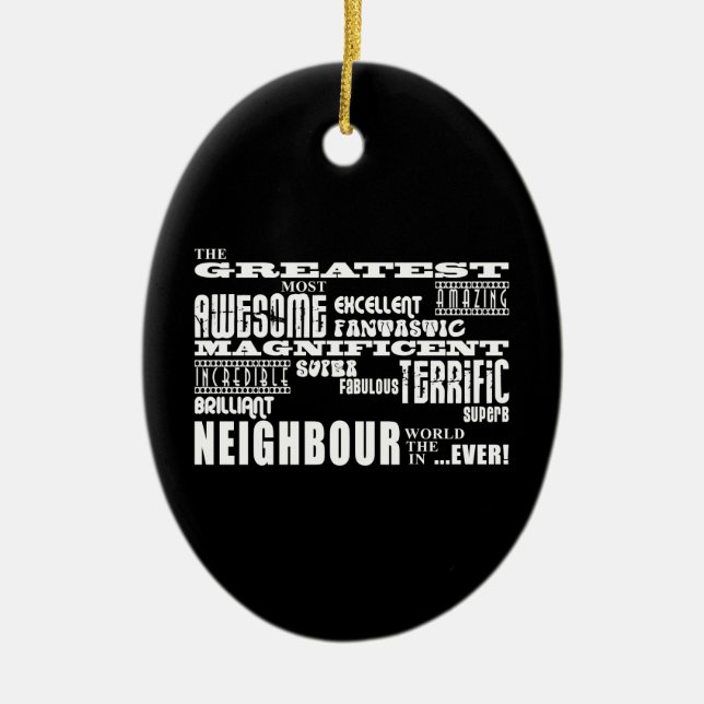Neighbours : Greatest Neighbour Ceramic Tree Decoration (Front)