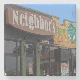 Neighbour's Pub, Virginia Highland, Atlanta Stone Coaster