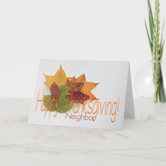 Neighbours  Thanksgiving Card (Front)