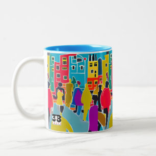 Neighbours Two-Tone Coffee Mug
