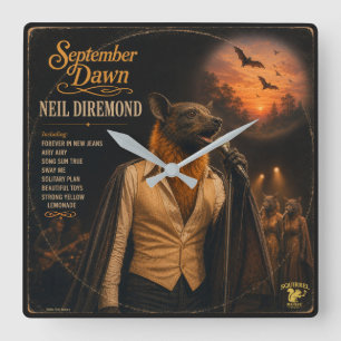 Neil Diremond: a Parody Square Wall Clock