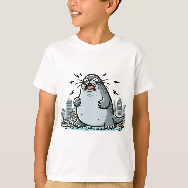 Neil The Rampaging Seal T-Shirt (Front)