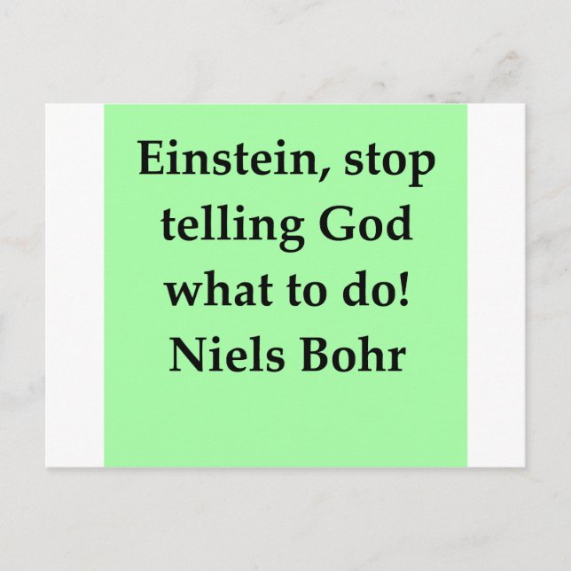 neils bohr quotation postcard (Front)