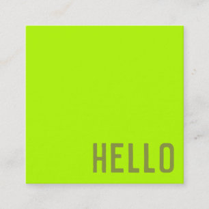 Neim Lime - HELLO Square Business Card