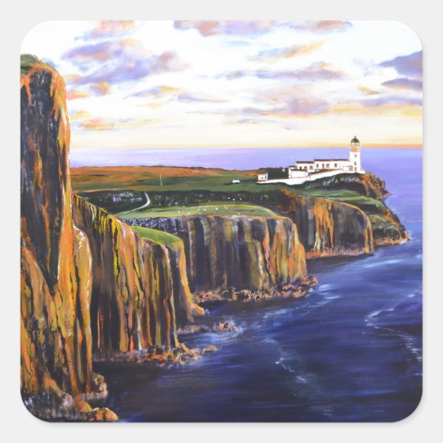 Neist Point - Isle of Skye Square Sticker (Front)