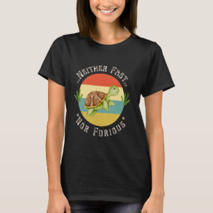 Neither Fast Nor Furious Retro Vintage Distressed T-Shirt