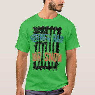 Neither Rain Nor Snow Stamp Vintage T-Shirt