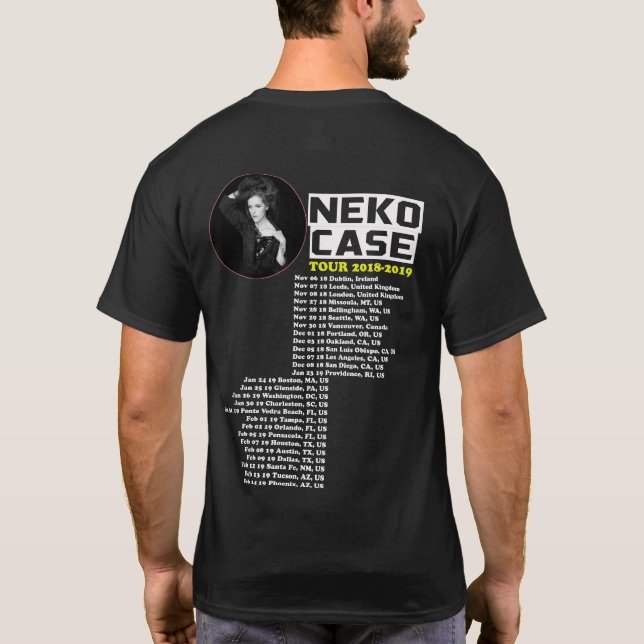 NEKO CASE TOUR 2018 T-Shirt (Back)