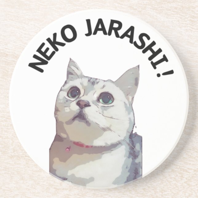 NEKO JARASHI coaster by ramu (Front)