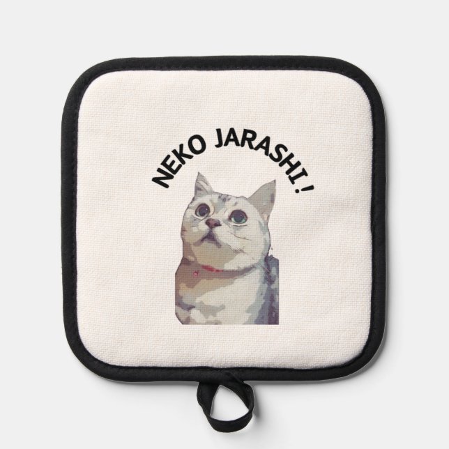 NEKO JARASHI trivet by ramu Pot Holder (Front)