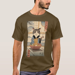 Neko Ramen Ukiyo-e  T-Shirt
