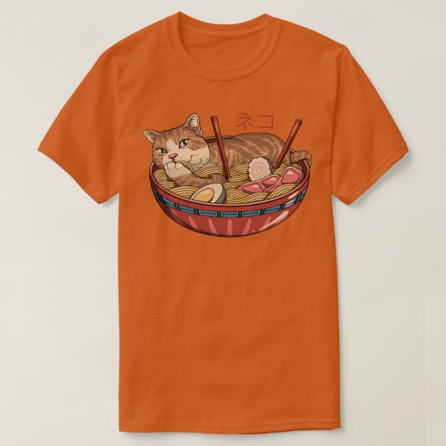 Neko Ramen v2  T-Shirt (Design Front)