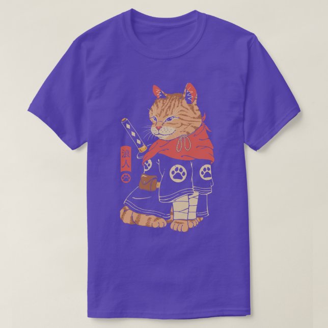 Neko Ronin  T-Shirt (Design Front)