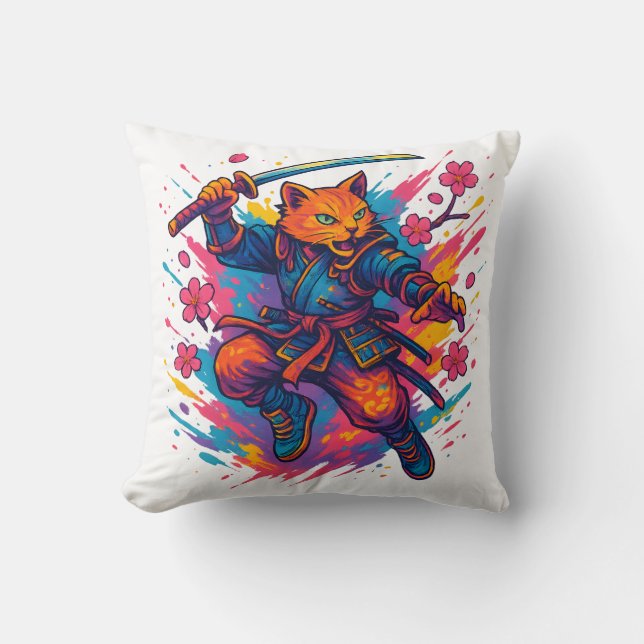 Neko Shinobi - The Warrior's claws Cushion (Front)